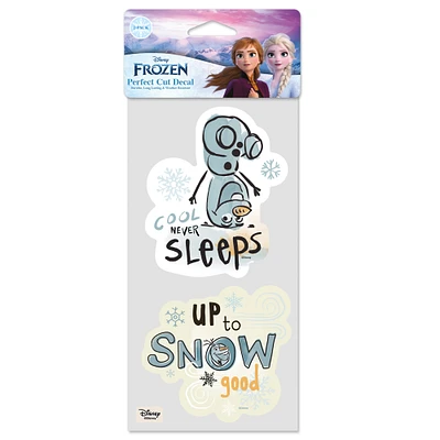 WinCraft Olaf Frozen 2-Pack 4" x 8" Perfect Cut Decal Set