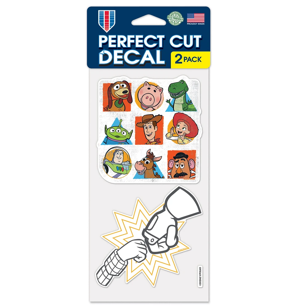 WinCraft Toy Story 2-Pack 4" x 8" Perfect Cut Decal Set