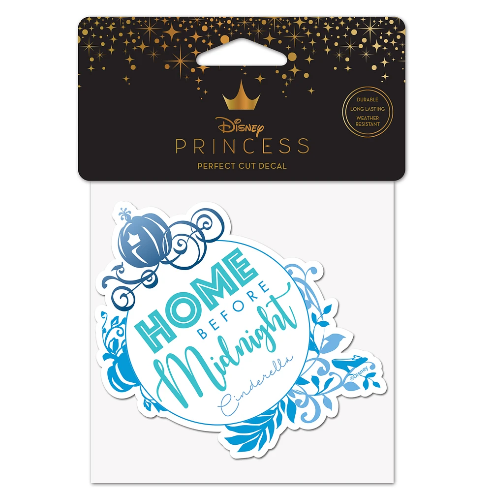 WinCraft Cinderella Disney Princess 4" x 4" Perfect Cut Decal