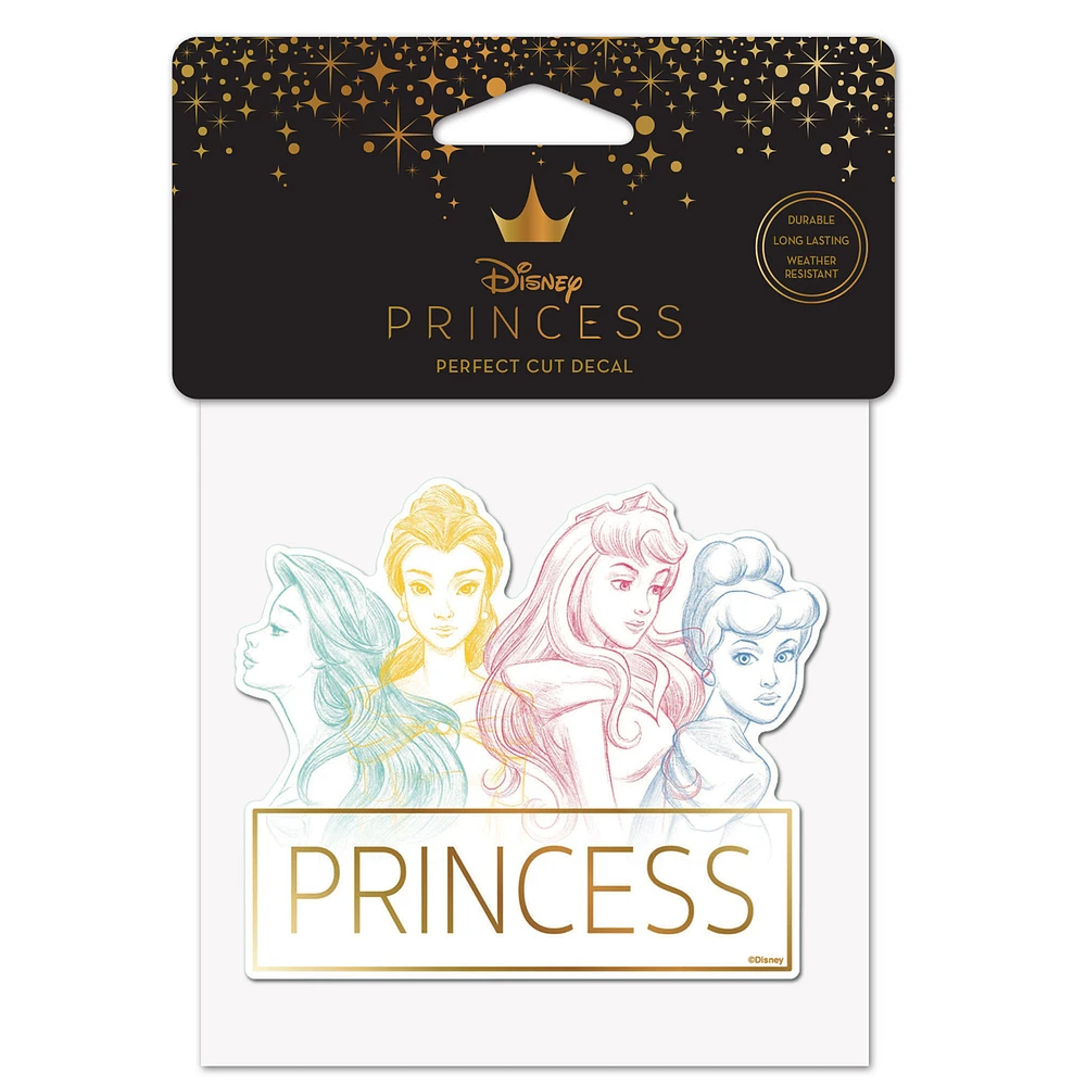 WinCraft Disney Princess 4" x 4" Perfect Cut Decal