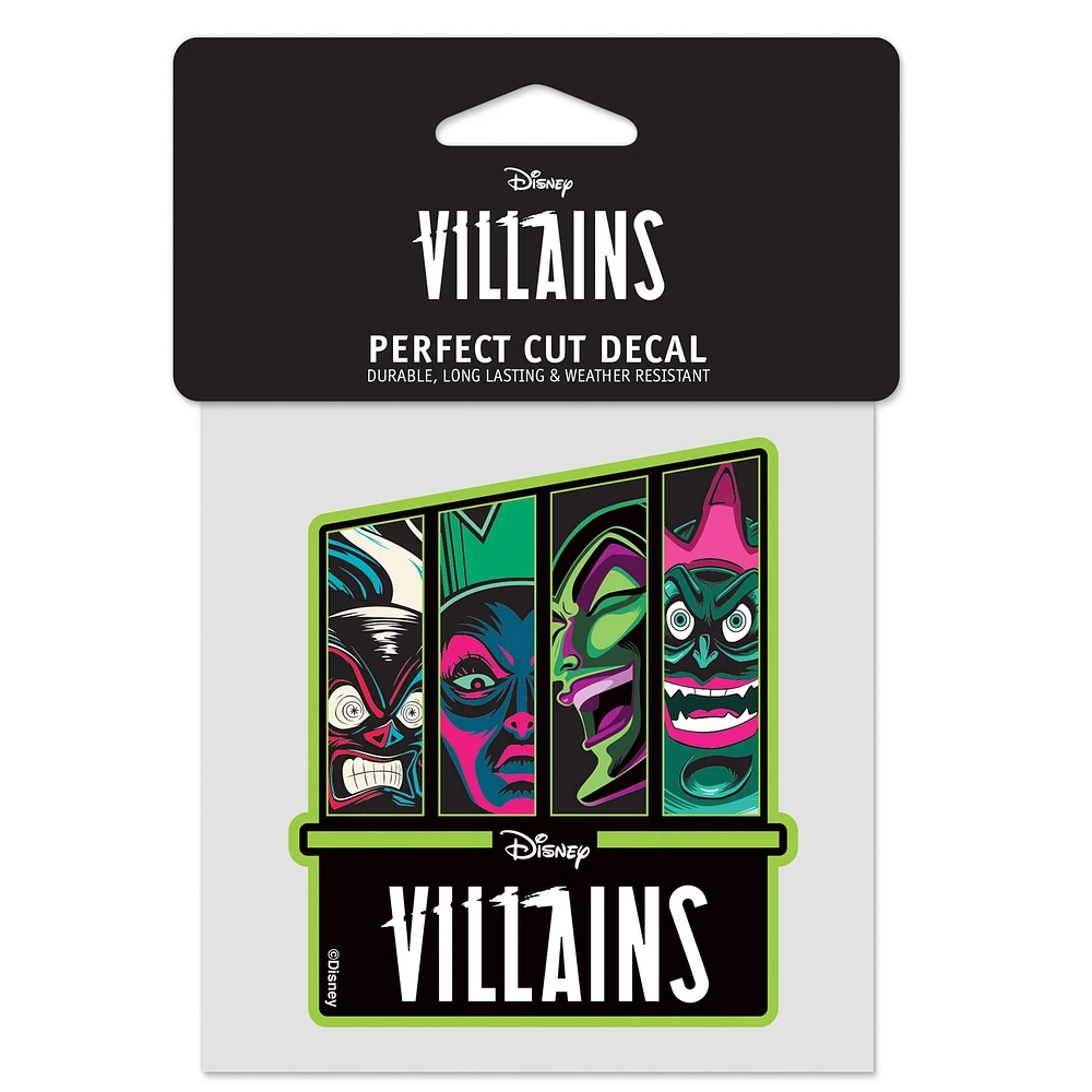 WinCraft Disney Villains 4" x 4" Perfect Cut Decal