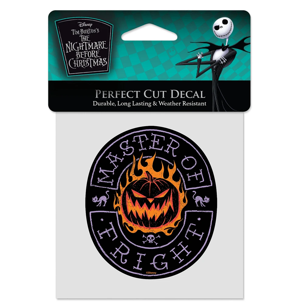 WinCraft Jack Skellington The Nightmare Before Christmas 4" x 4" Perfect Cut Decal