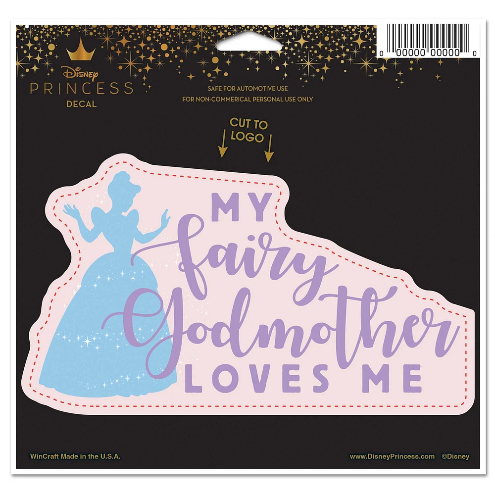 WinCraft Cinderella Disney Princess 5" x 6" Multi-Use Decal