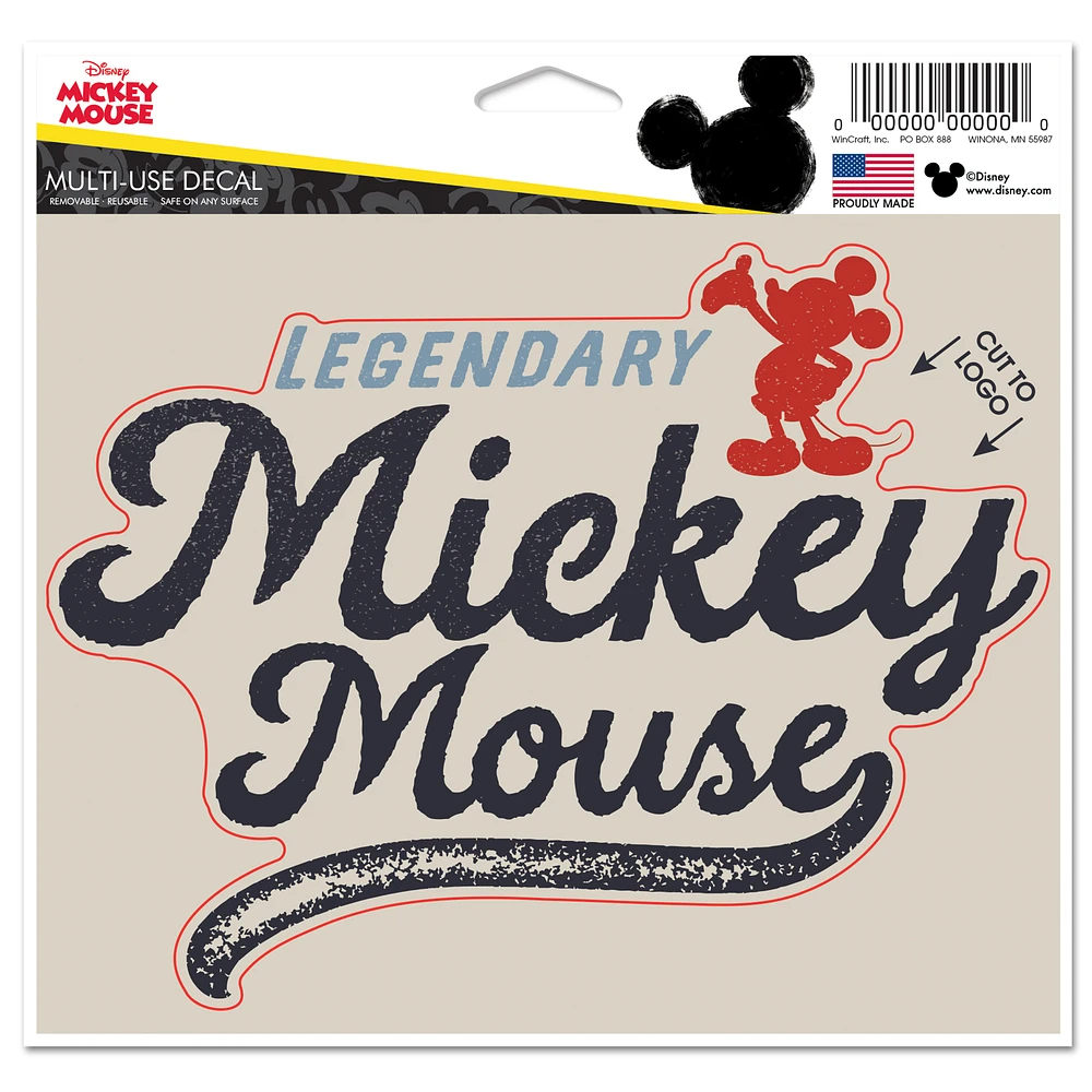 WinCraft Mickey Mouse Mickey & Friends 5" x 6" Multi-Use Decal