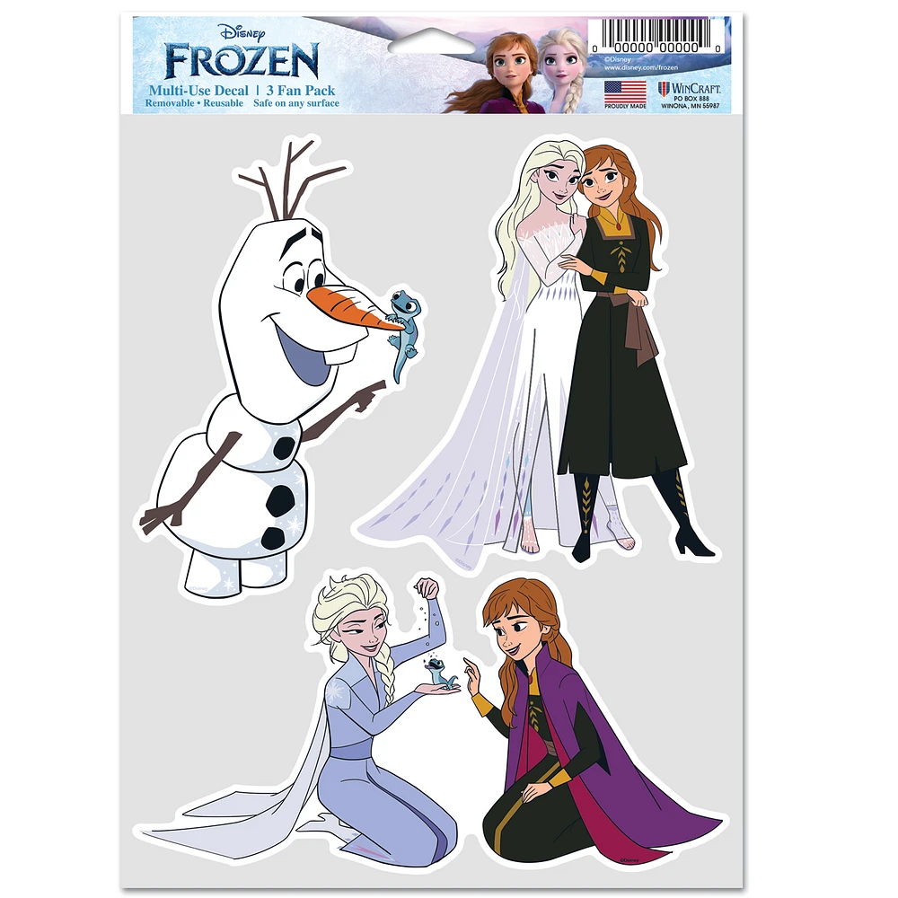WinCraft Frozen 3-Pack Multi-Use Decal Set
