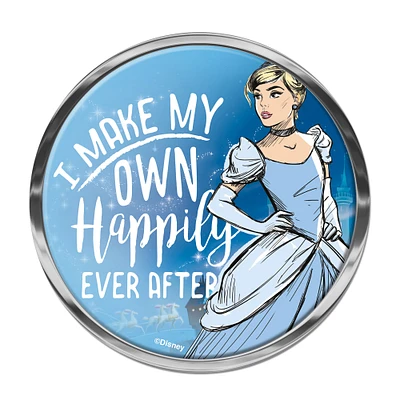 WinCraft Cinderella Round Chrome Auto Emblem