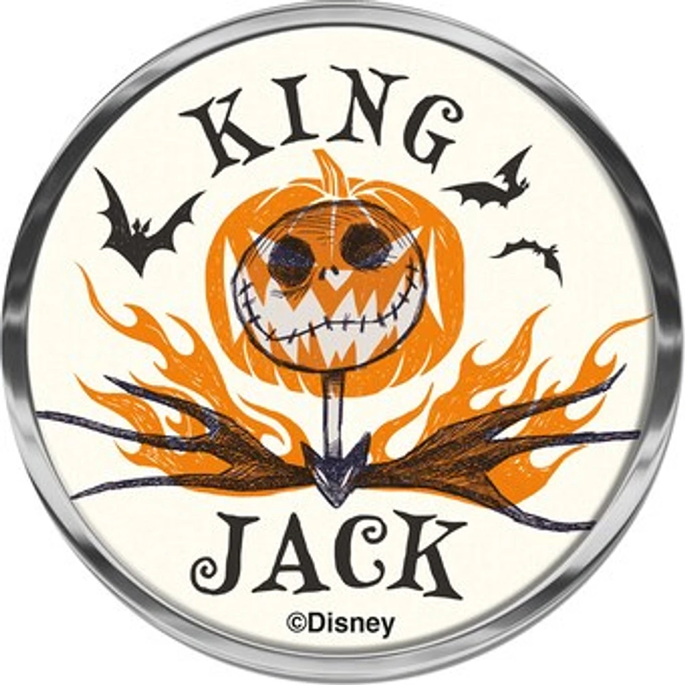 WinCraft The Nightmare Before Christmas Round Chrome Auto Emblem