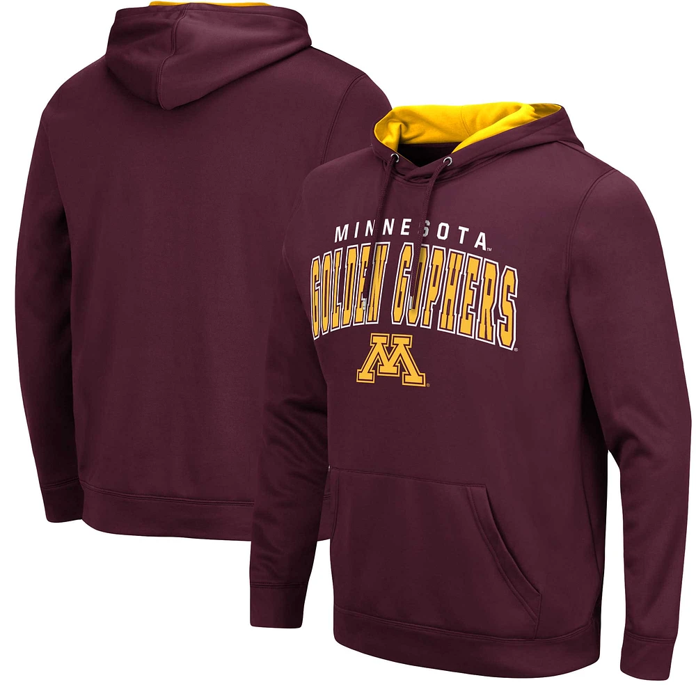 Men's Colosseum Maroon Minnesota Golden Gophers Resistance Pullover Hoodie