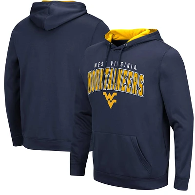 Men's Colosseum Navy West Virginia Mountaineers Resistance Pullover Hoodie