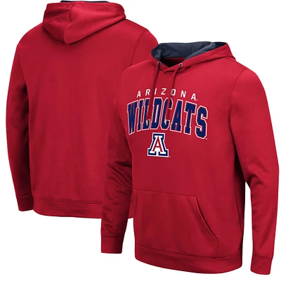 Men's Colosseum Red Arizona Wildcats Resistance Pullover Hoodie