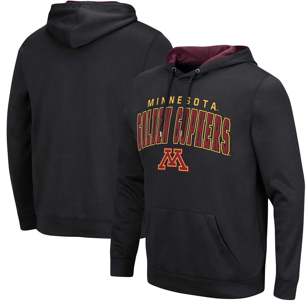 Men's Colosseum Black Minnesota Golden Gophers Resistance Pullover Hoodie
