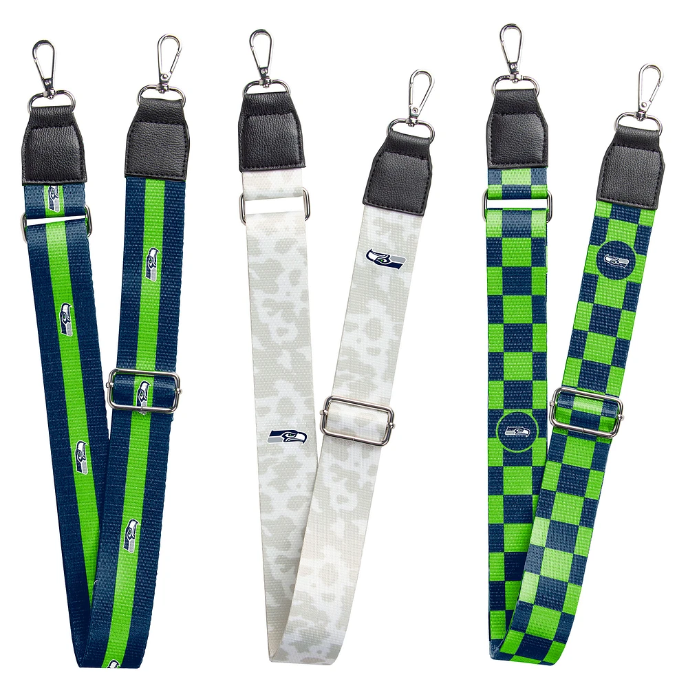 Seattle Seahawks 3-Pack Bag Strap Set