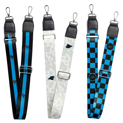 Carolina Panthers 3-Pack Bag Strap Set