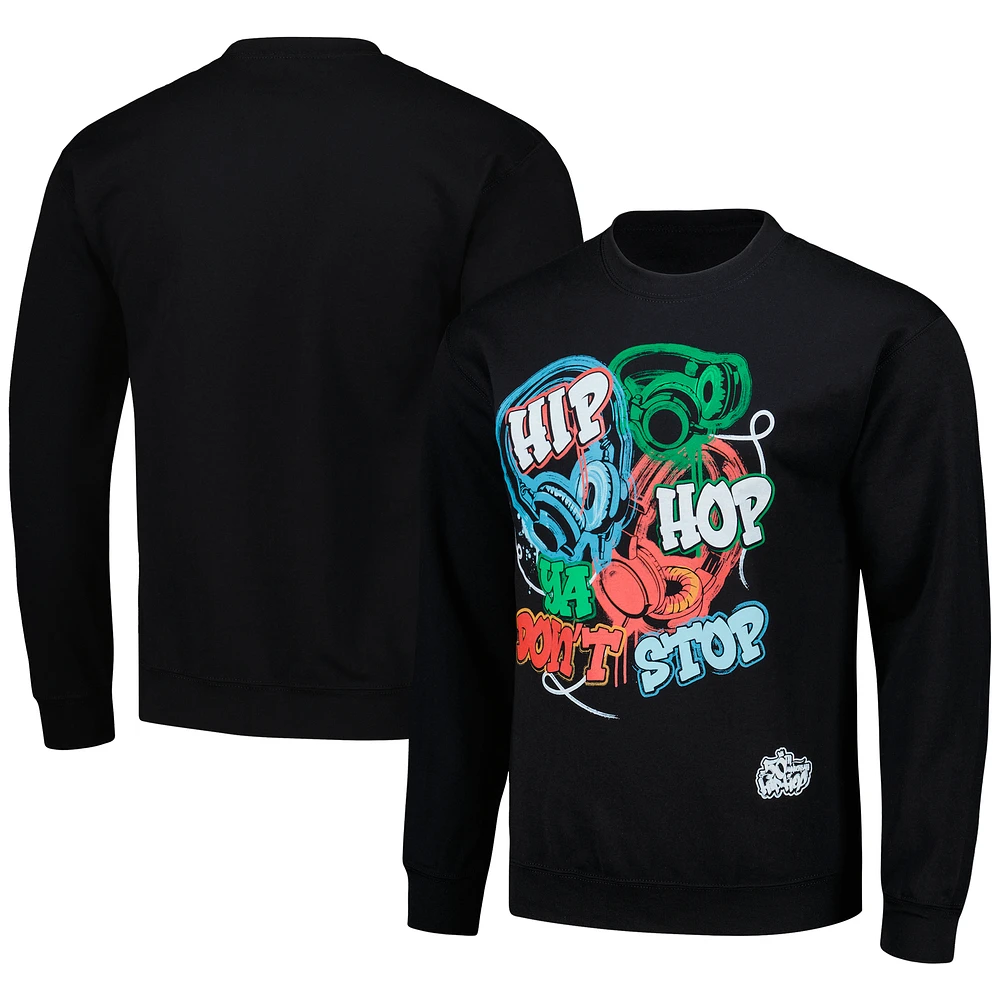 Men's Black 50th Anniversary of Hip-Hop Ya Don't Stop Pullover Sweatshirt
