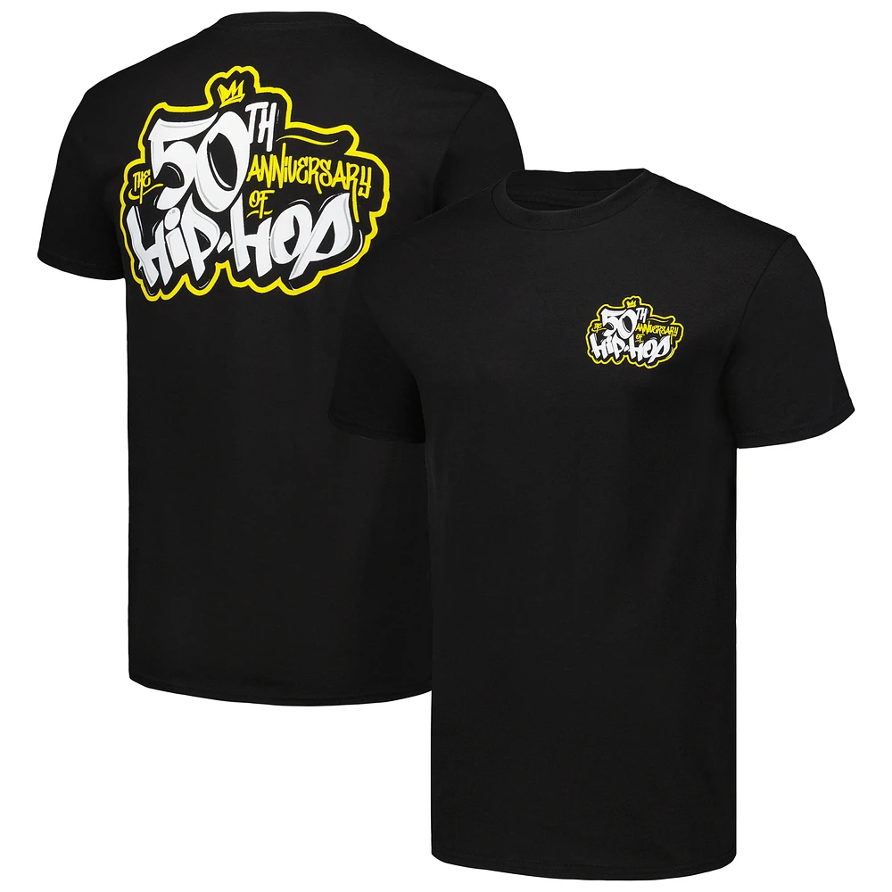 Men's Black 50th Anniversary of Hip Hop Graphic T-Shirt