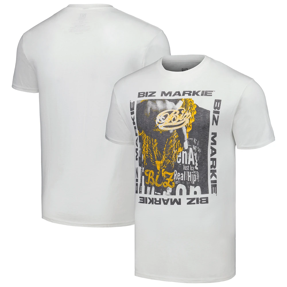 Men's White 50th Anniversary of Hip Hop Biz Markie Graphic T-Shirt