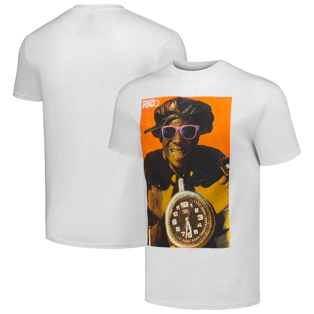 Men's White 50th Anniversary of Hip Hop Flavor Fav Graphic T-Shirt
