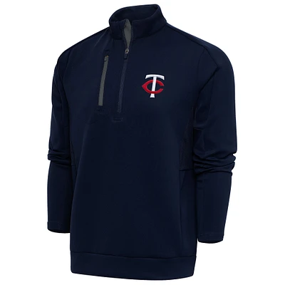 Men's Antigua Navy Minnesota Twins Generation Quarter-Zip Pullover Top