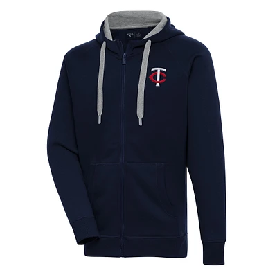 Men's Antigua Navy Minnesota Twins Victory Full-Zip Hoodie