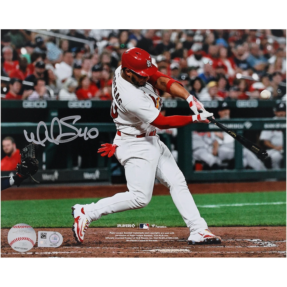Willson Contreras St. Louis Cardinals Autographed 8" x 10" Hitting Photograph