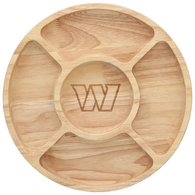 The Memory Company Washington Commanders Wood Chip & Dip Serving Tray