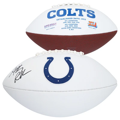 Anthony Richardson Indianapolis Colts Autographed White Panel Football
