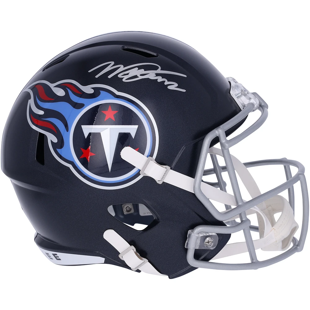 Fanatics Authentic Will Levis Tennessee Titans 2023 NFL Draft Pick Autographed Riddell Speed Replica Helmet