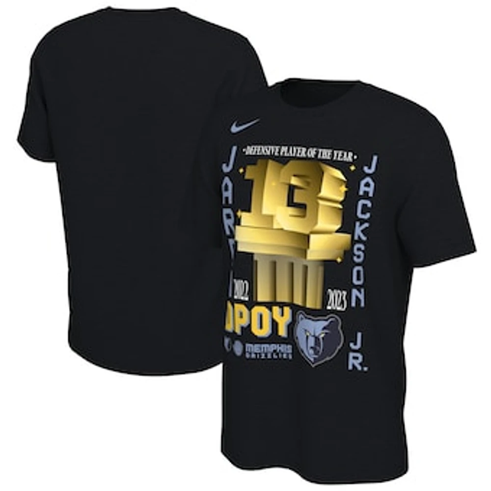 Men's Nike Jaren Jackson Jr. Black Memphis Grizzlies 2023 Defensive Player of the Year Award T-Shirt