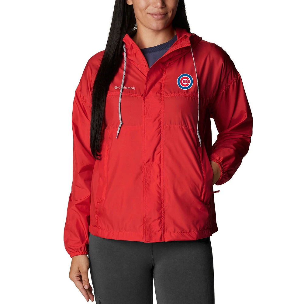 Women's Columbia Red Chicago Cubs Flash Challenger Full-Zip Windbreaker Jacket