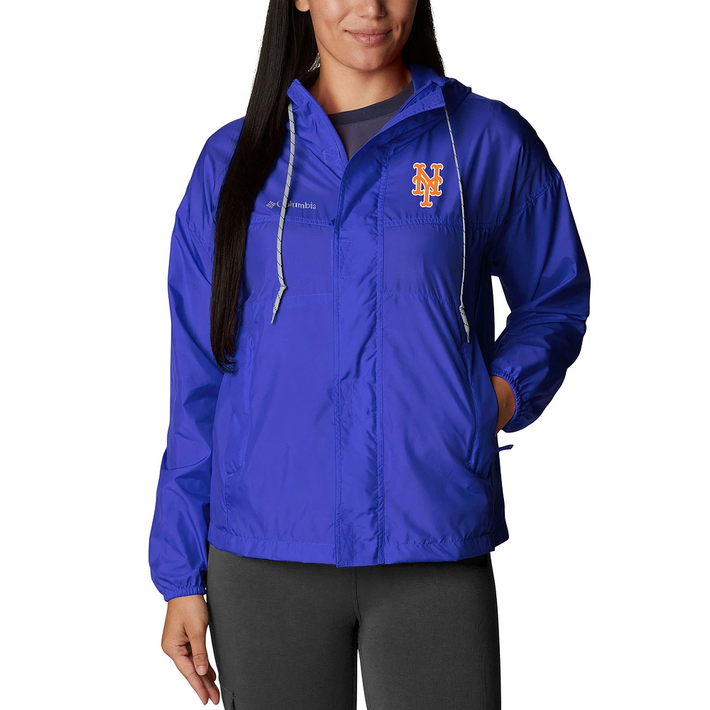 Women's Columbia Royal New York Mets Flash Challenger Full-Zip Windbreaker Jacket