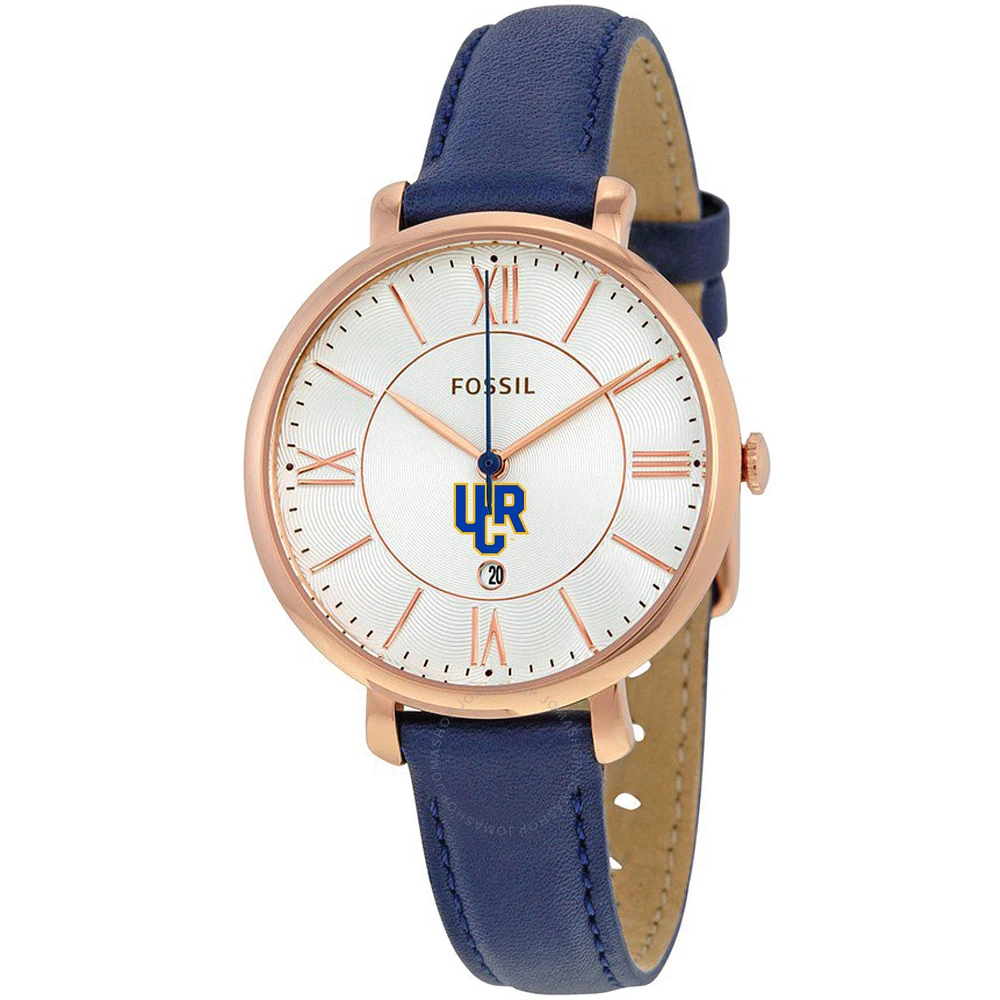Women's Fossil Navy UC Riverside Highlanders Jacqueline Leather Watch