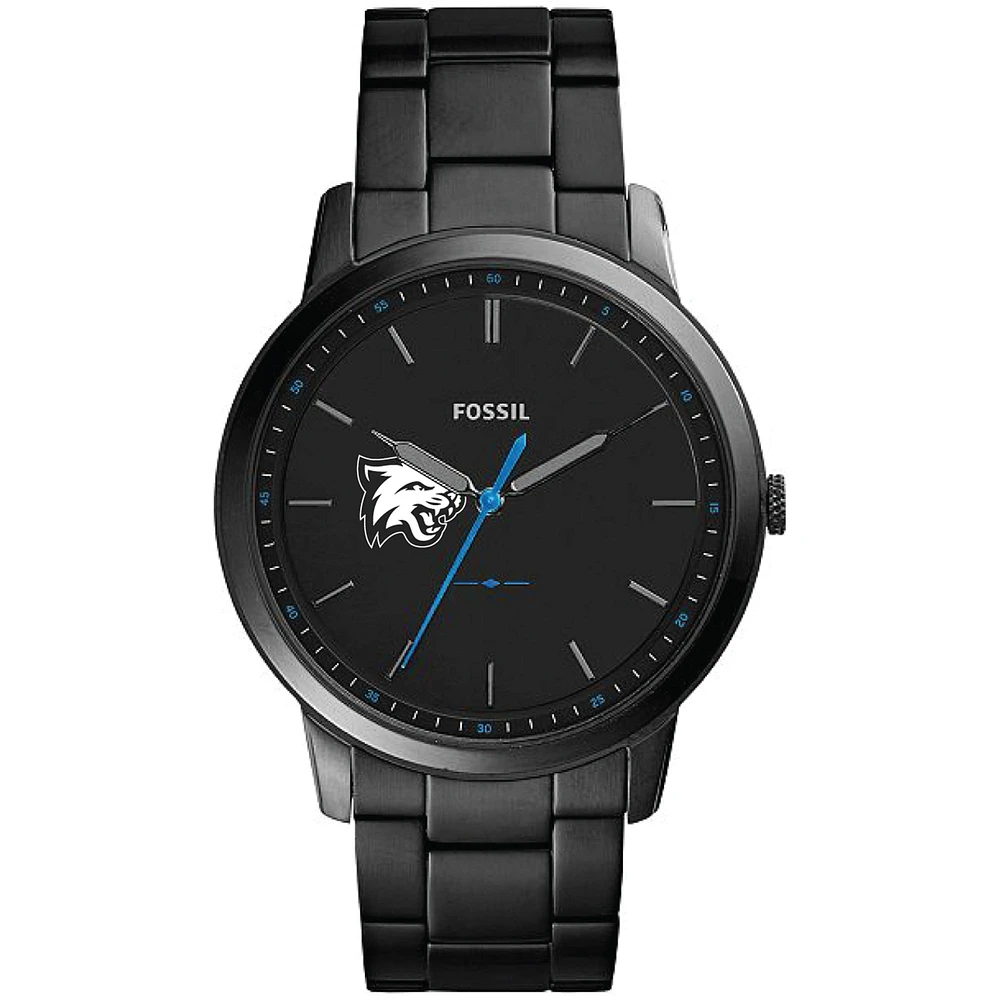 Men's Fossil Black Bethel Wildcats Minimalist Slim Stainless Steel Watch