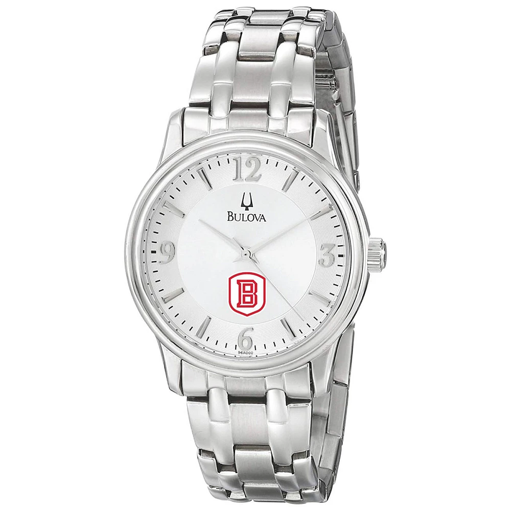 Men's Bulova Silver Bradley Braves Stainless Steel Quartz Watch