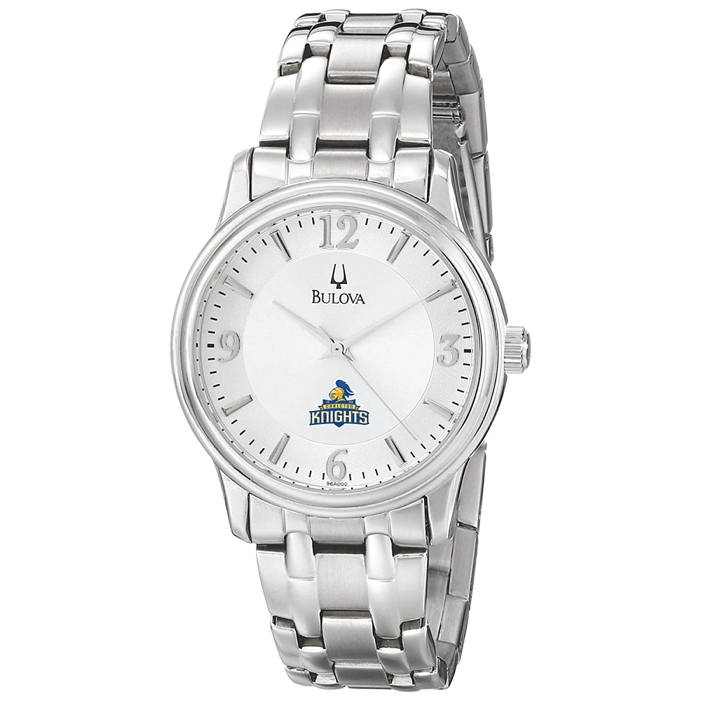 Men's Bulova Silver Carleton Knights Stainless Steel Quartz Watch