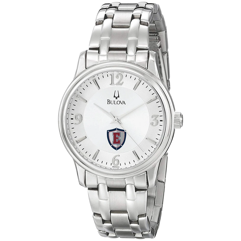 Men's Bulova Silver Eastern Connecticut State Warriors Stainless Steel Quartz Watch