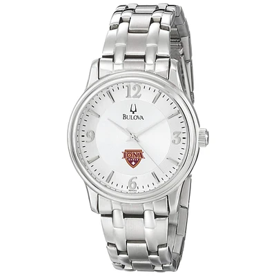 Men's Bulova Silver Iona University Gaels Stainless Steel Quartz Watch