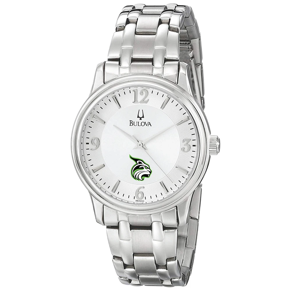 Men's Bulova Silver Lesley Lynx Stainless Steel Quartz Watch