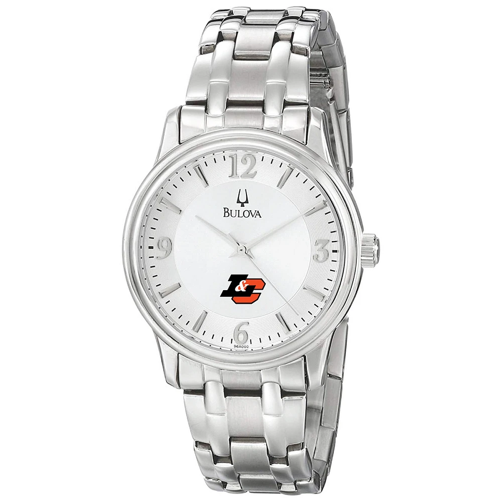 Men's Bulova Silver Lewis & Clark College Pioneers Stainless Steel Quartz Watch