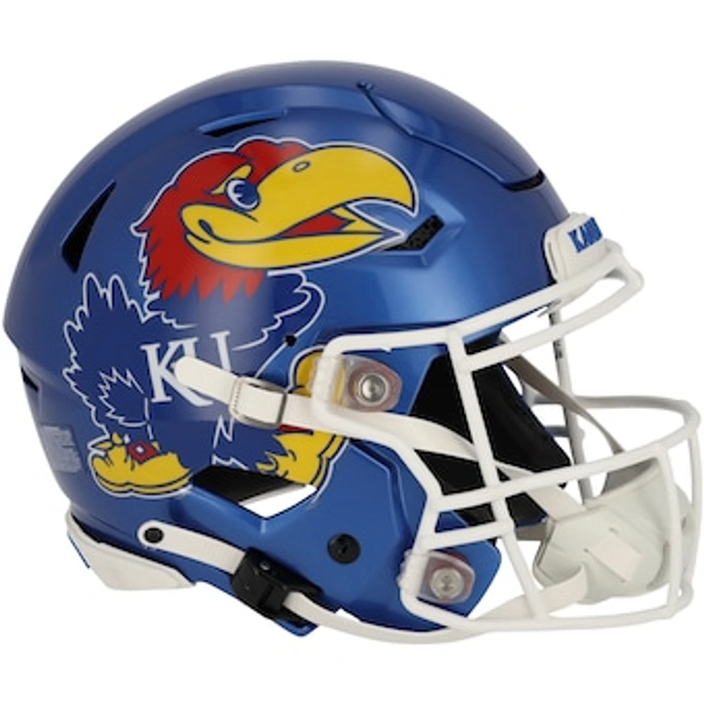 Kansas Jayhawks Team-Issued Royal Helmet From the 2018-21 NCAA Football Seasons