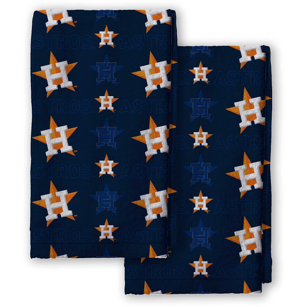 Pegasus Houston Astros 2-Pack Repeat Logo Dish Towel Set