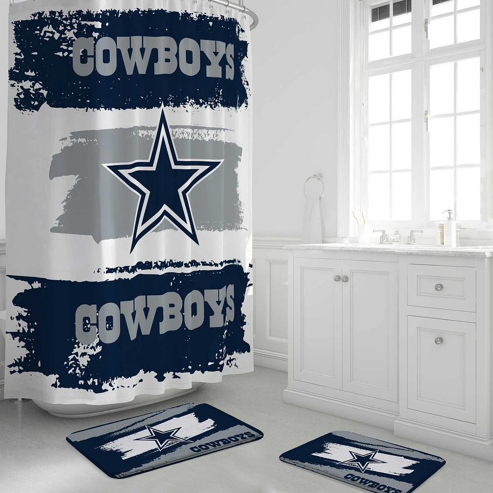Pegasus Dallas Cowboys Shower Curtain & Bath Mat Set