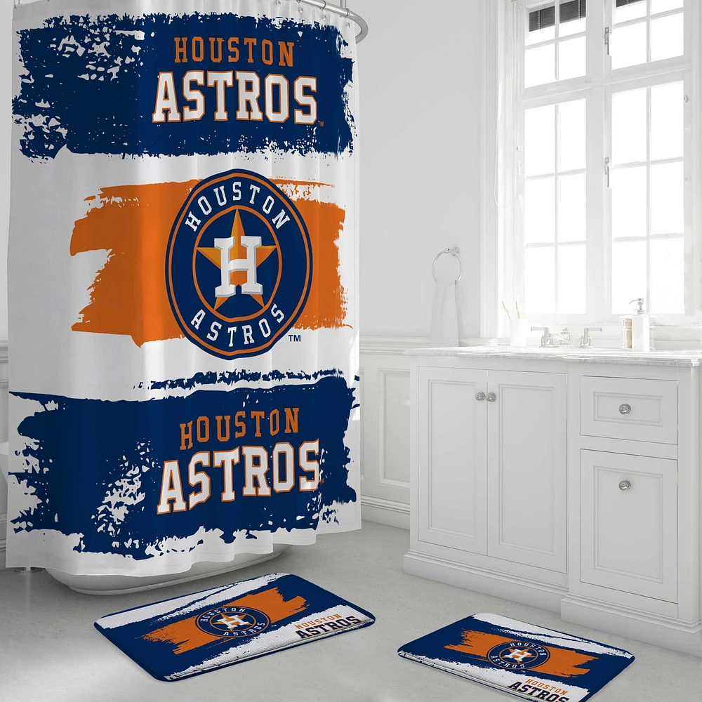 Pegasus Houston Astros Shower Curtain & Bath Mat Set
