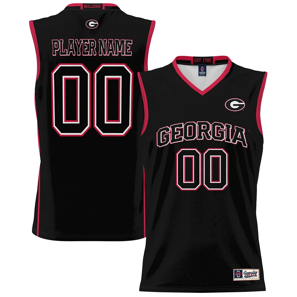 Unisex GameDay Greats Black Georgia Bulldogs NIL Pick-A-Player Lightweight Women's Basketball Jersey