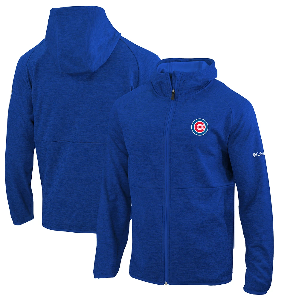 Men's Columbia Royal Chicago Cubs Omni-Wick It's Time Full-Zip Jacket