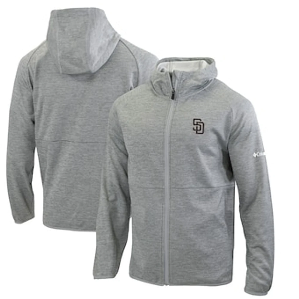 Men's Columbia Gray San Diego Padres Omni-Wick It's Time Full-Zip Jacket