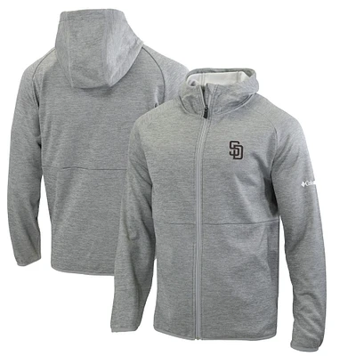 Men's Columbia Gray San Diego Padres Omni-Wick It's Time Full-Zip Jacket