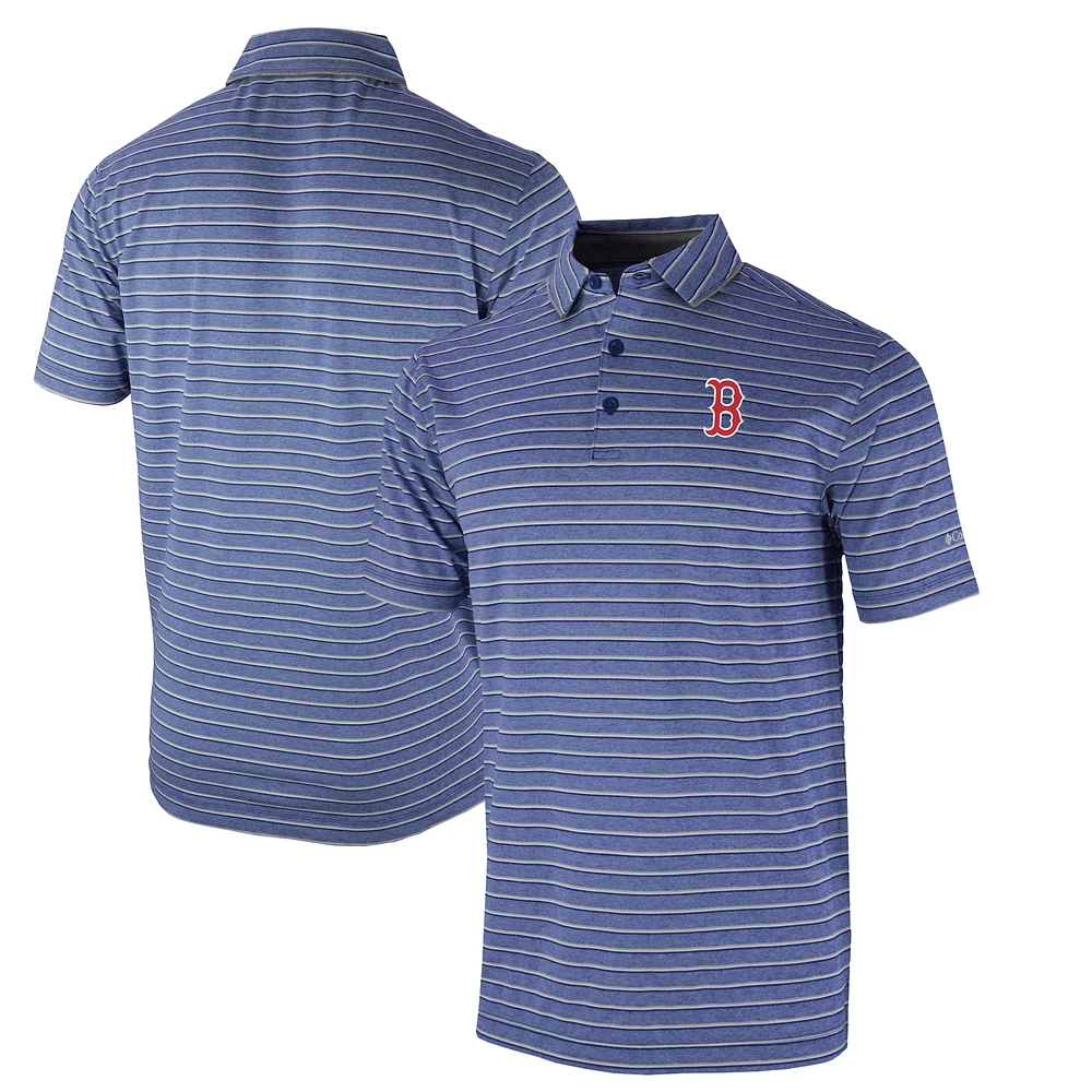 Men's Columbia Navy Boston Red Sox Omni-Wick Post Round Polo