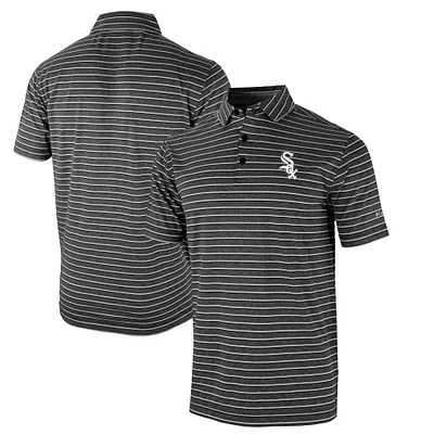 Men's Columbia Black Chicago White Sox Omni-Wick Post Round Polo