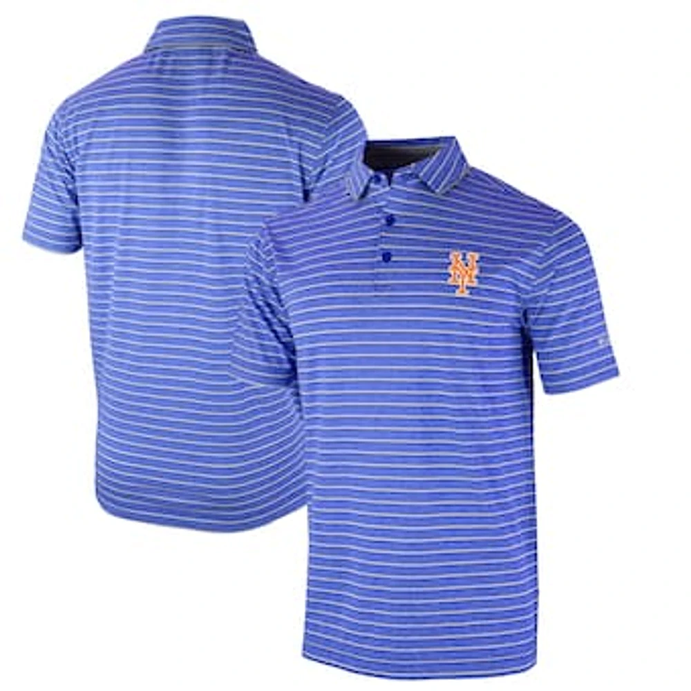 Men's Columbia Royal New York Mets Omni-Wick Post Round Polo