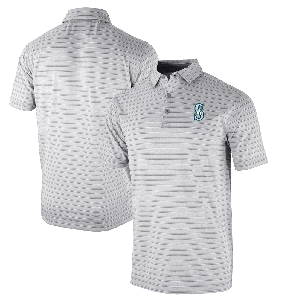 Men's Columbia Gray Seattle Mariners Omni-Wick Post Round Polo